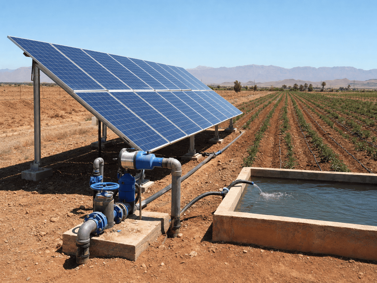 Pompage solaire agricole